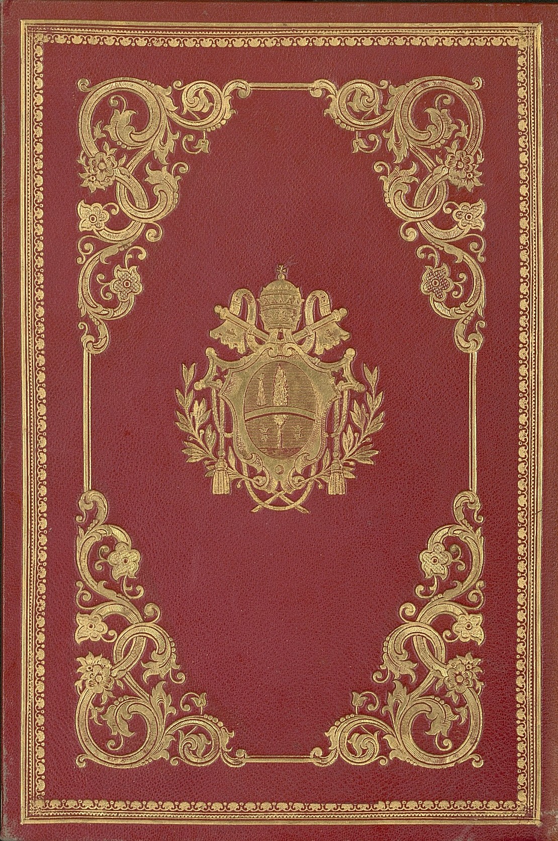 Cubierta con escudo papal de León XIII. Sig.: I/J/60